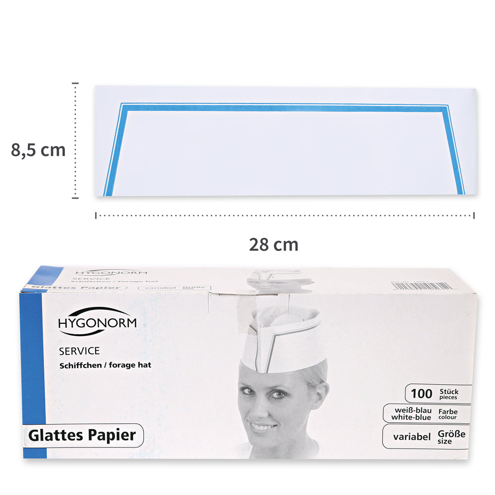 Schiffchen Service | Papier - weiß-blau