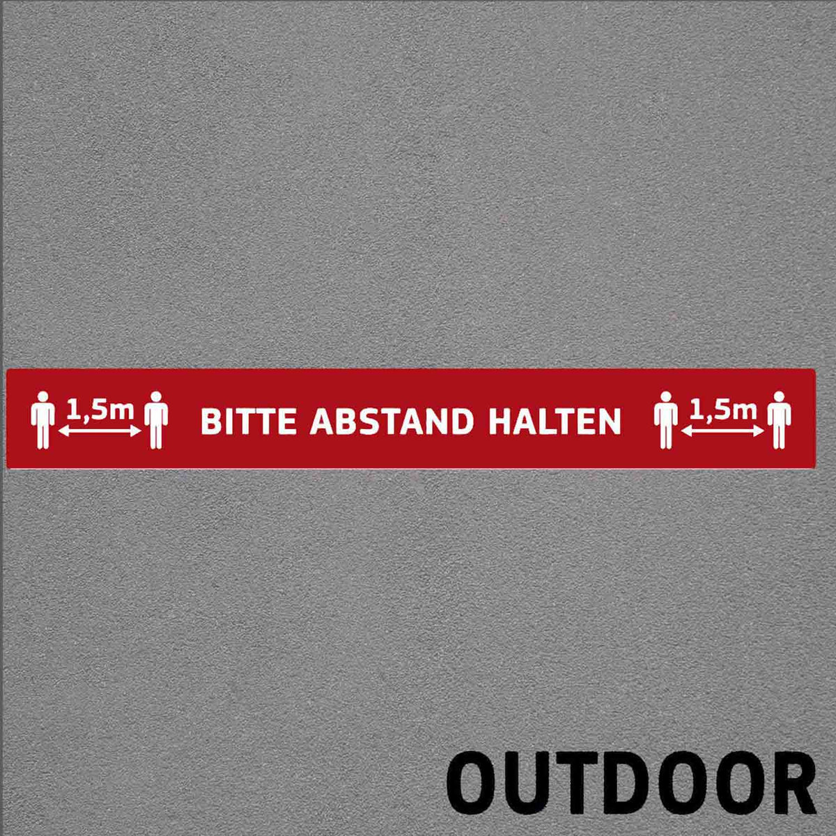 Fußbodenaufkleber Outdoor