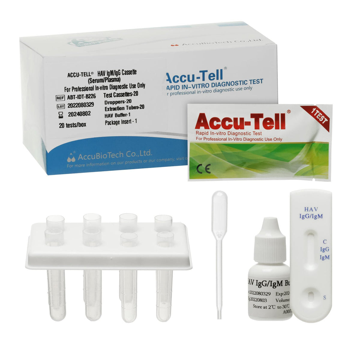 Accu-Tell® HAV IgG/IgM Schnelltest