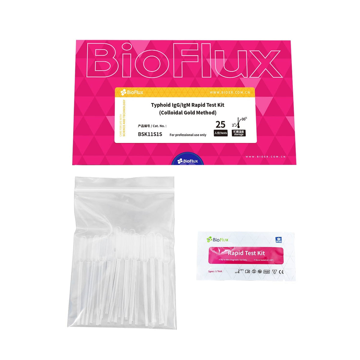 BIOFLUX Typhus Antikörper-Schnelltest
