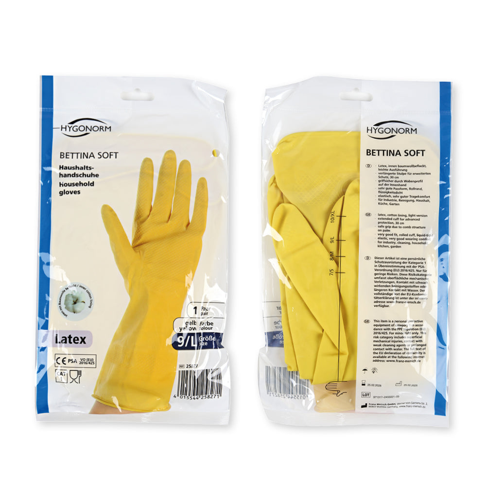Haushaltshandschuhe Bettina Soft | Latex - gelb