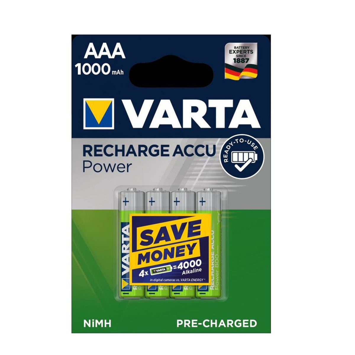 Recharge Accu Power Micro AAA NiMH 1000mAh