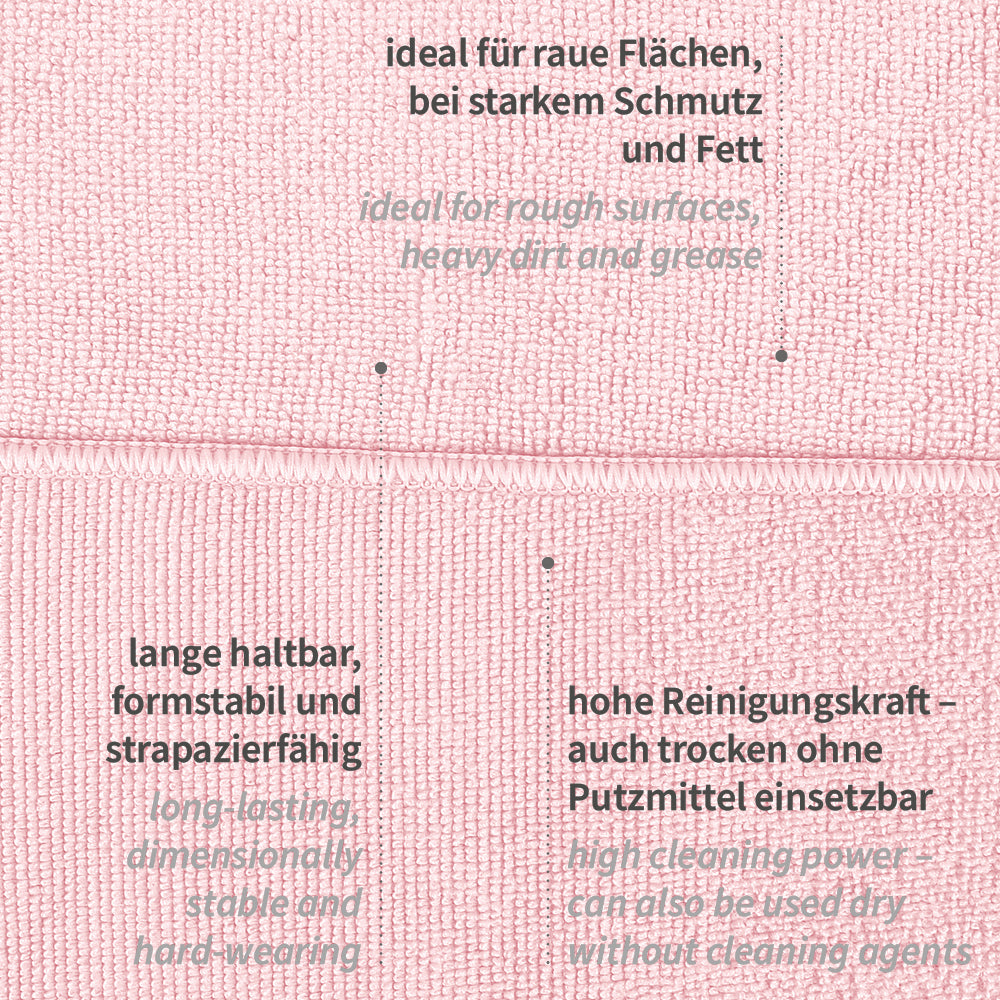 Mikrofasertücher Micro Master | Polyester/Polyamid - rosa
