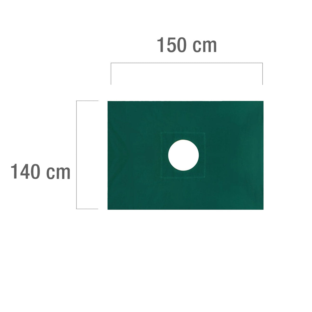 Lochtuch, 13 cm