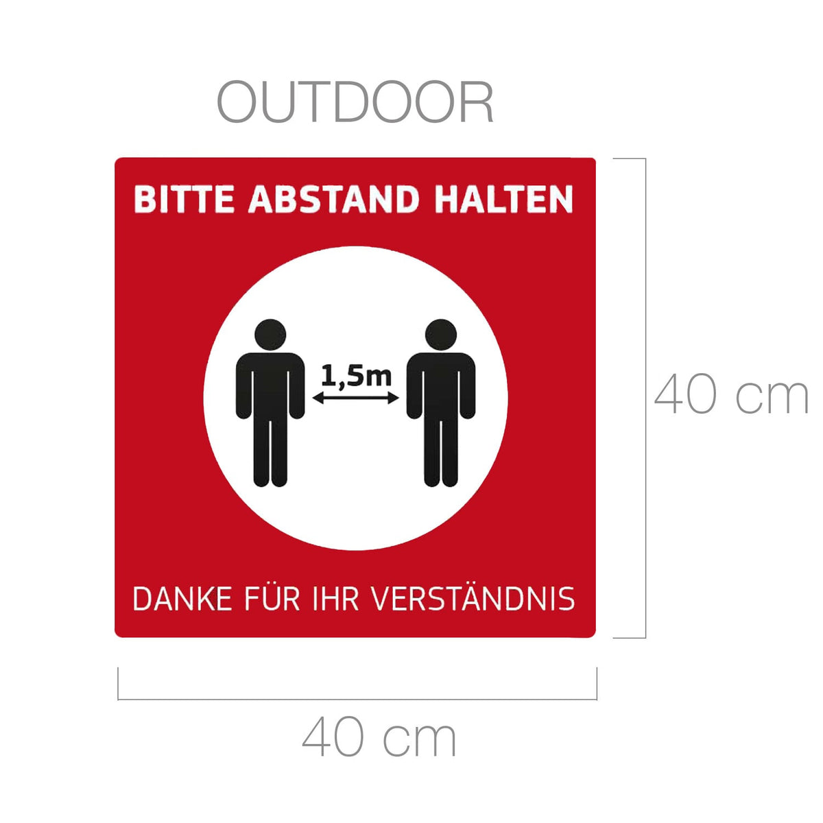 Fußbodenaufkleber Outdoor