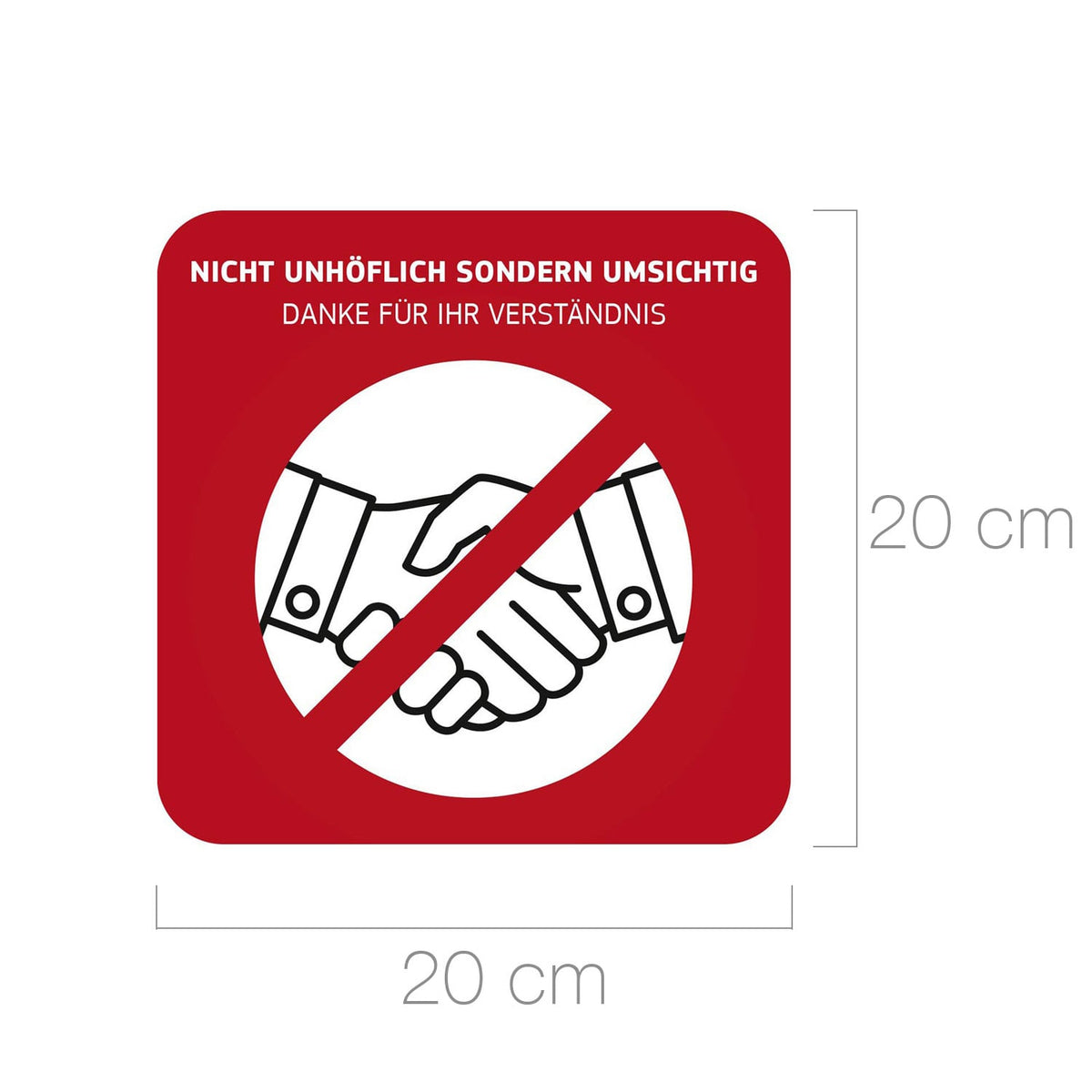 Hygiene-Hinweisschild