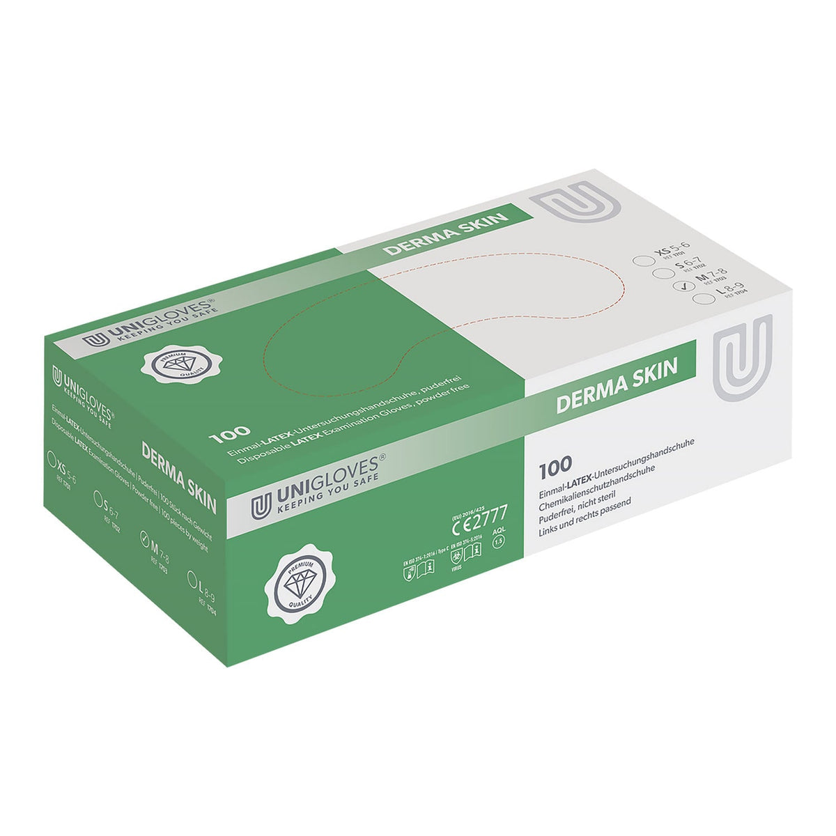 Einmalhandschuhe Unigloves Derma Skin