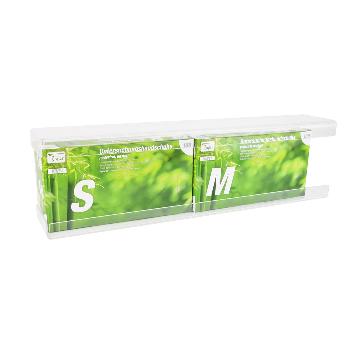 Transparenter Handschuhspender