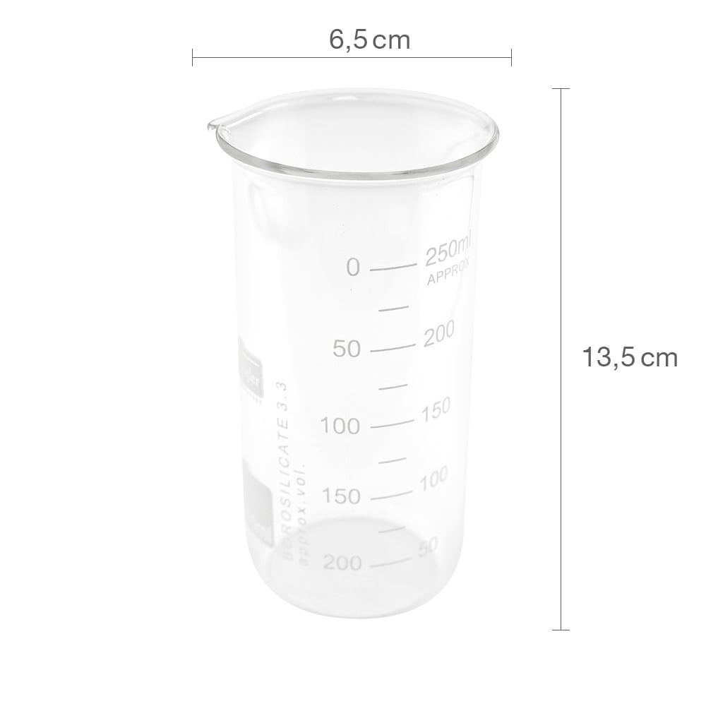 Teqler Becherglas hohe Form