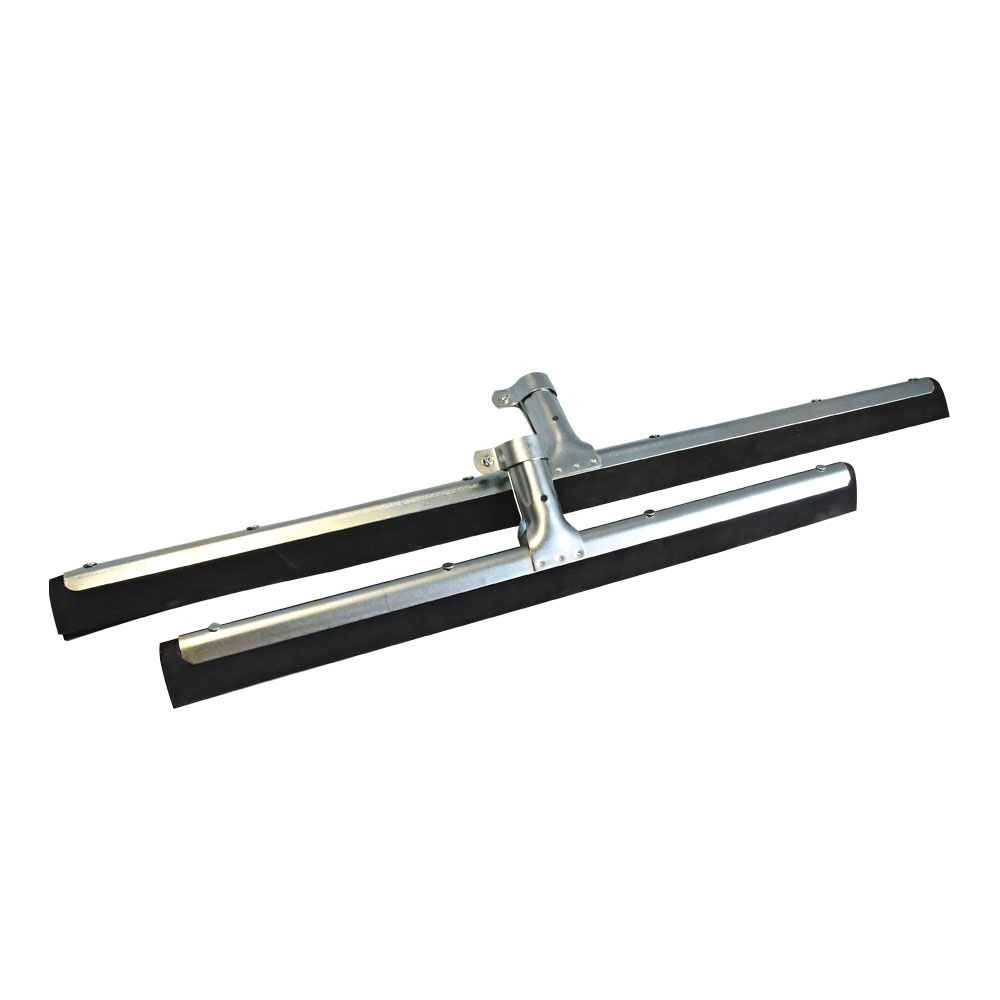 Wasserschieber "Profi" | 2-lippig - schwarz-silber