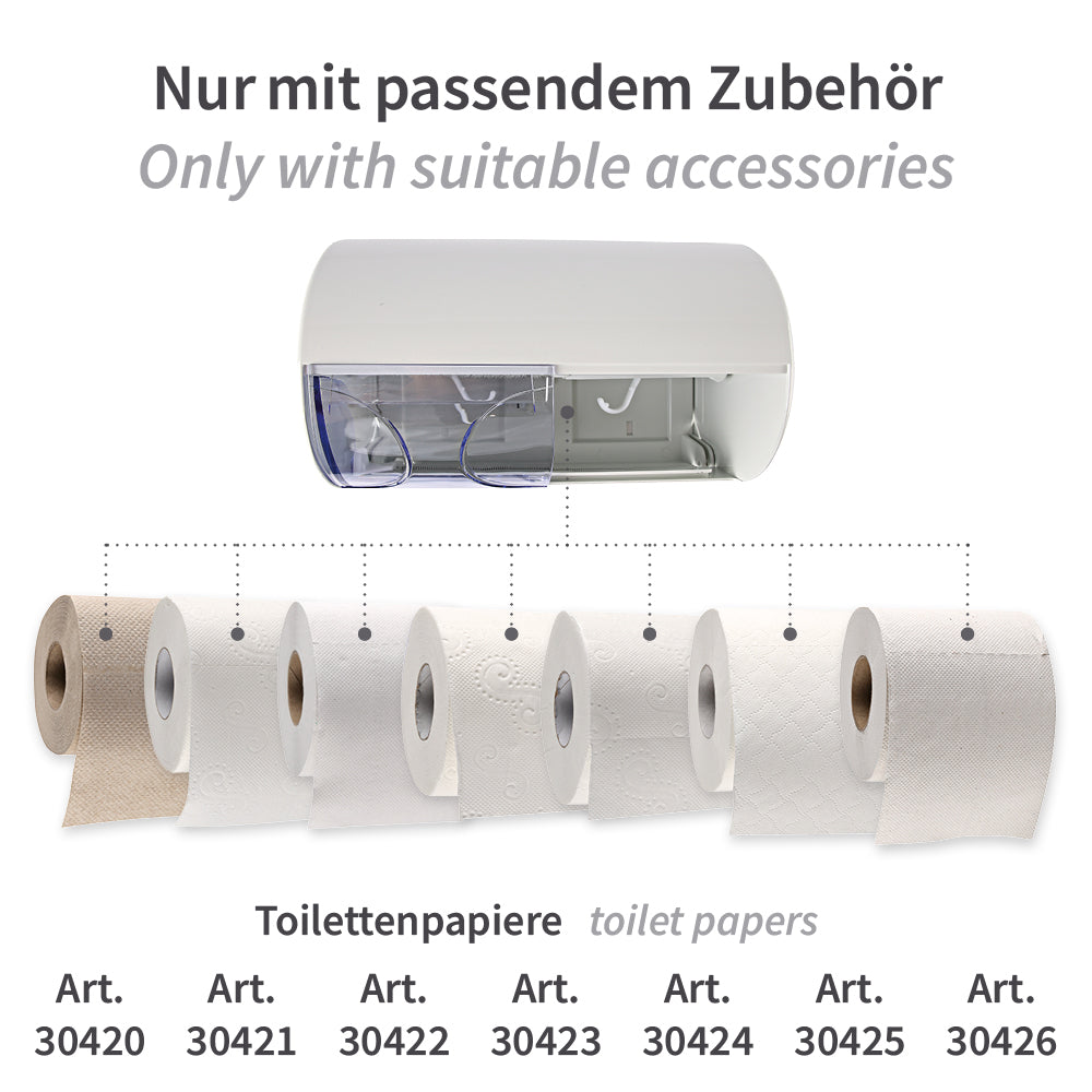 Toilettenpapierspender | Kunststoff - weiß