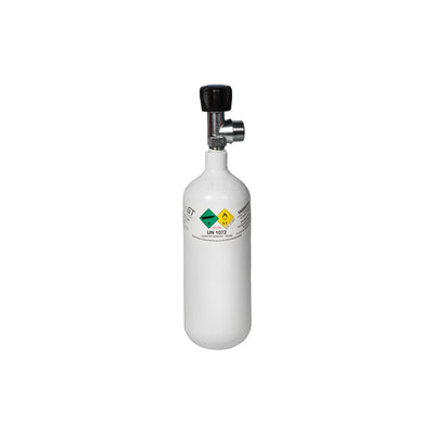 Sauerstoffflasche Leichtstahl, gefüllt