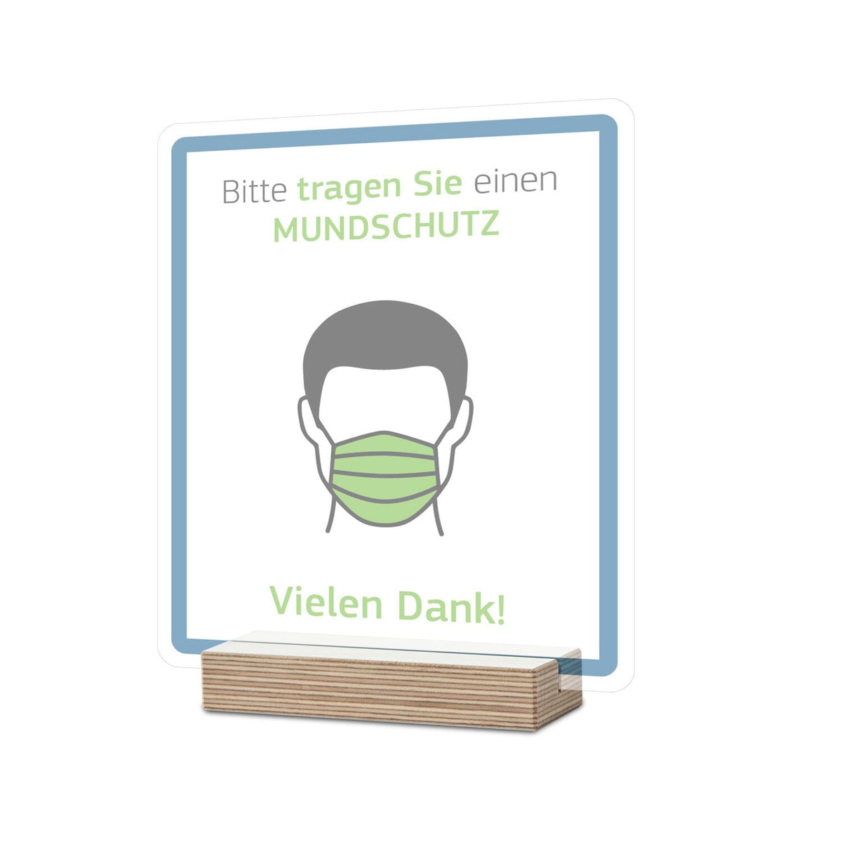 Tischaufsteller für Hinweisschilder