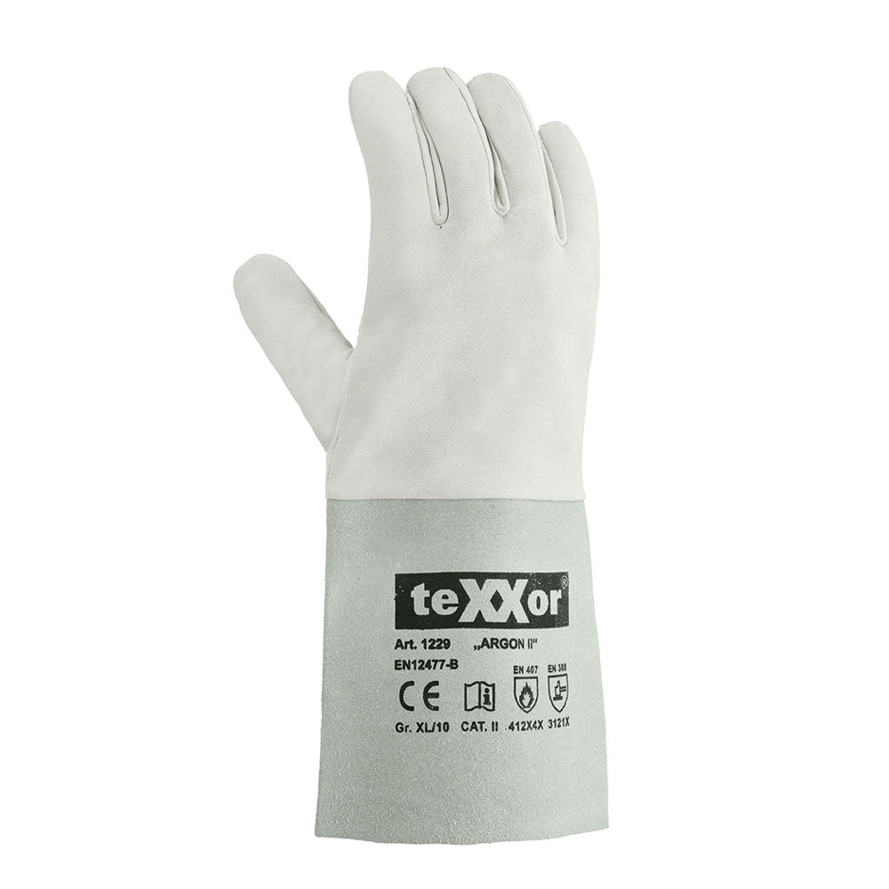 teXXor® Schweißerhandschuhe Argon II, 1229 - natur