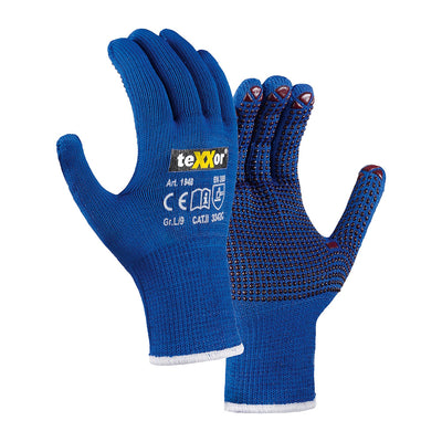 teXXor® Schnittschutz-Feinstrickhandschuhe 1948, PVC-Noppen