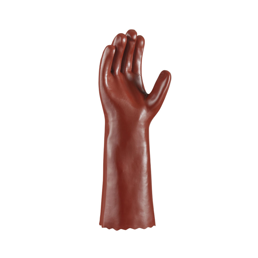 teXXor® PVC-Handschuhe ROTBRAUN - rot-braun