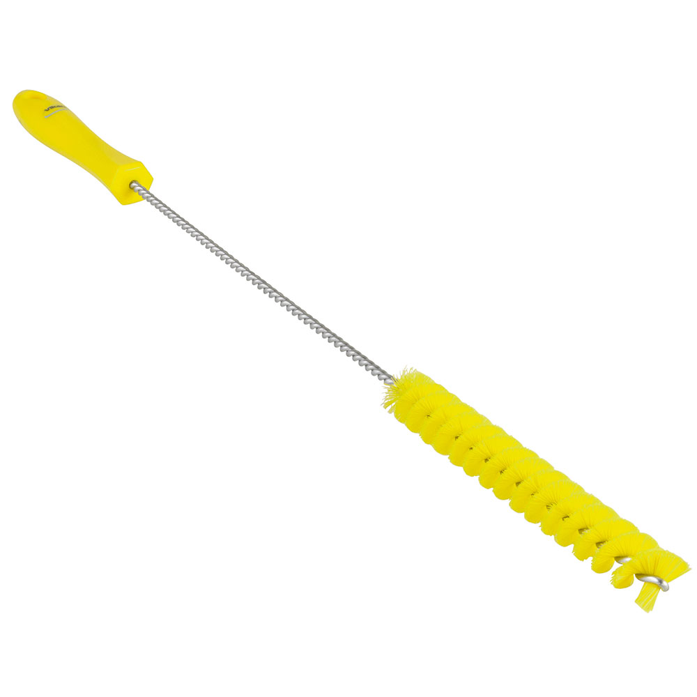Vikan Rohrbürste mit Stiel, 20 mm, medium - gelb