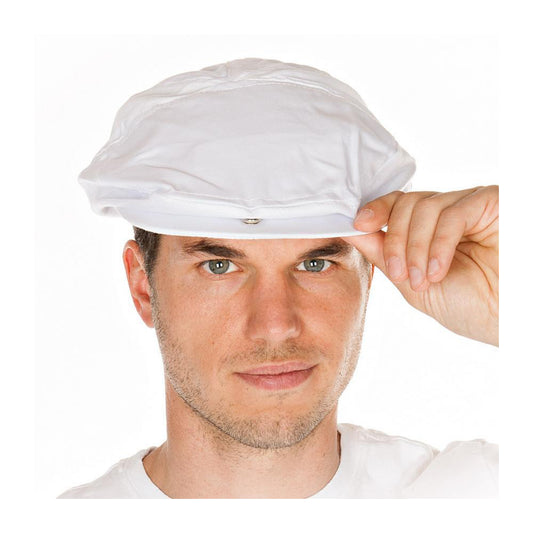 Fleischermützen | Polycotton - weiß