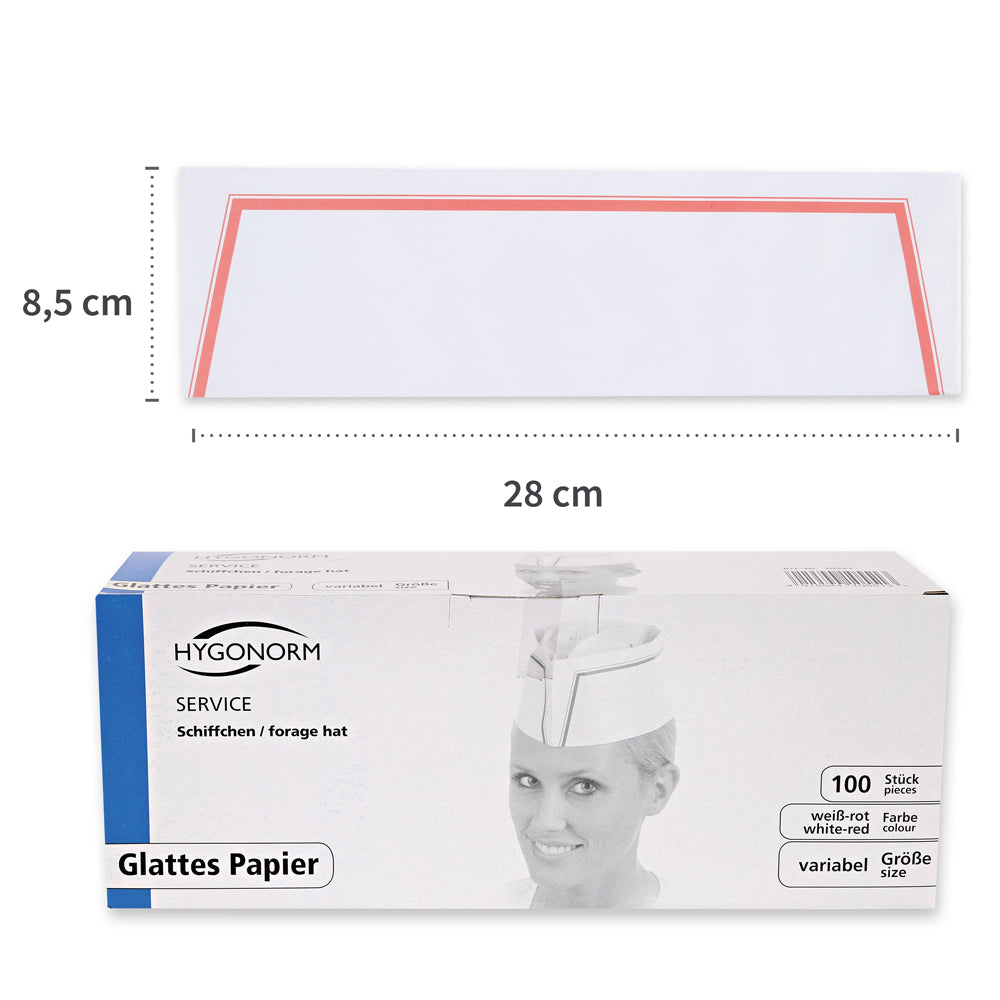 Schiffchen Service | Papier - weiß-rot