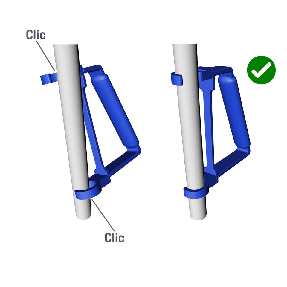 Hygieneschiebegriff «CLIC»