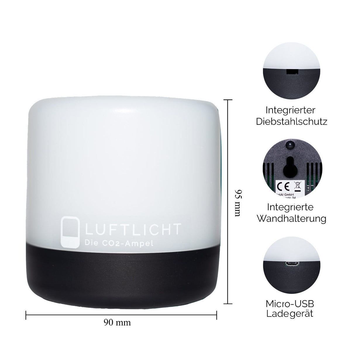 Luftlicht CO2-Ampel