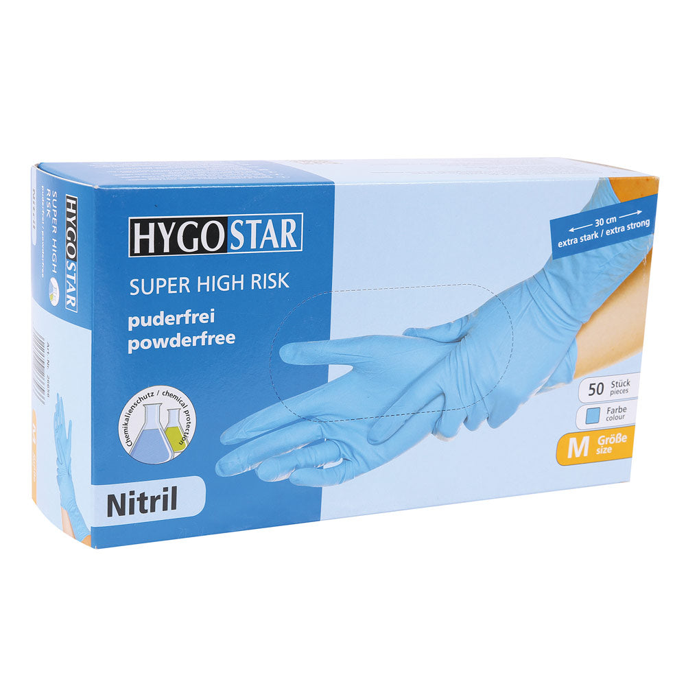 Chemikalienschutzhandschuhe Super High Risk | Nitril - blau