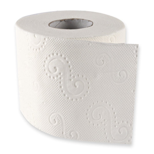 Toilettenpapier, Kleinrolle, 3-lagig | Zellulose, FSC®-Mix - weiß