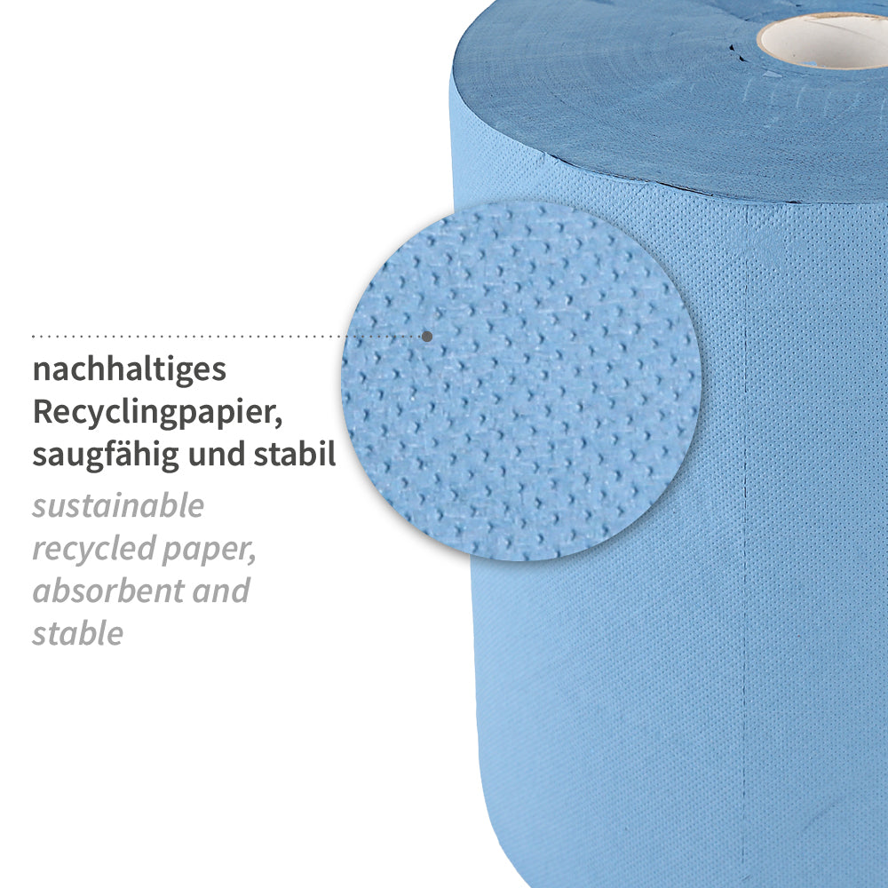 Putzpapiere, 3-lagig | Recyclingpapier - blau