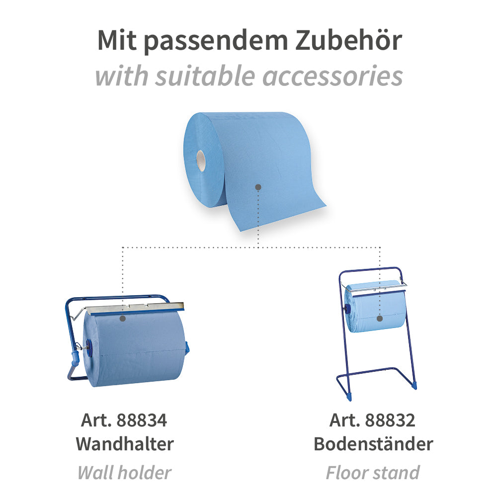 Putzpapiere, 3-lagig | Recyclingpapier - blau
