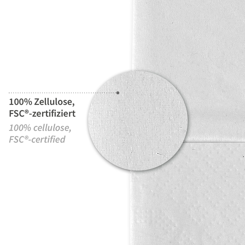 Taschentücher, 4-lagig | Zellulose, FSC®-Mix - weiß