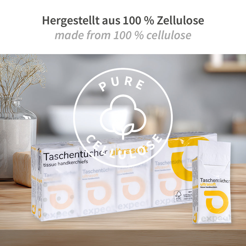 Taschentücher, 4-lagig | Zellulose, FSC®-Mix - weiß