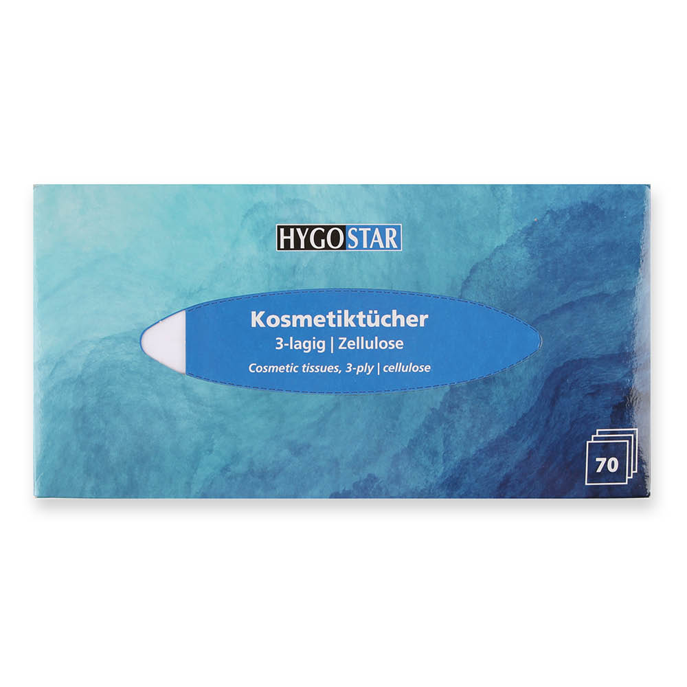 Kosmetiktücher, 3-lagig | Zellulose - weiß