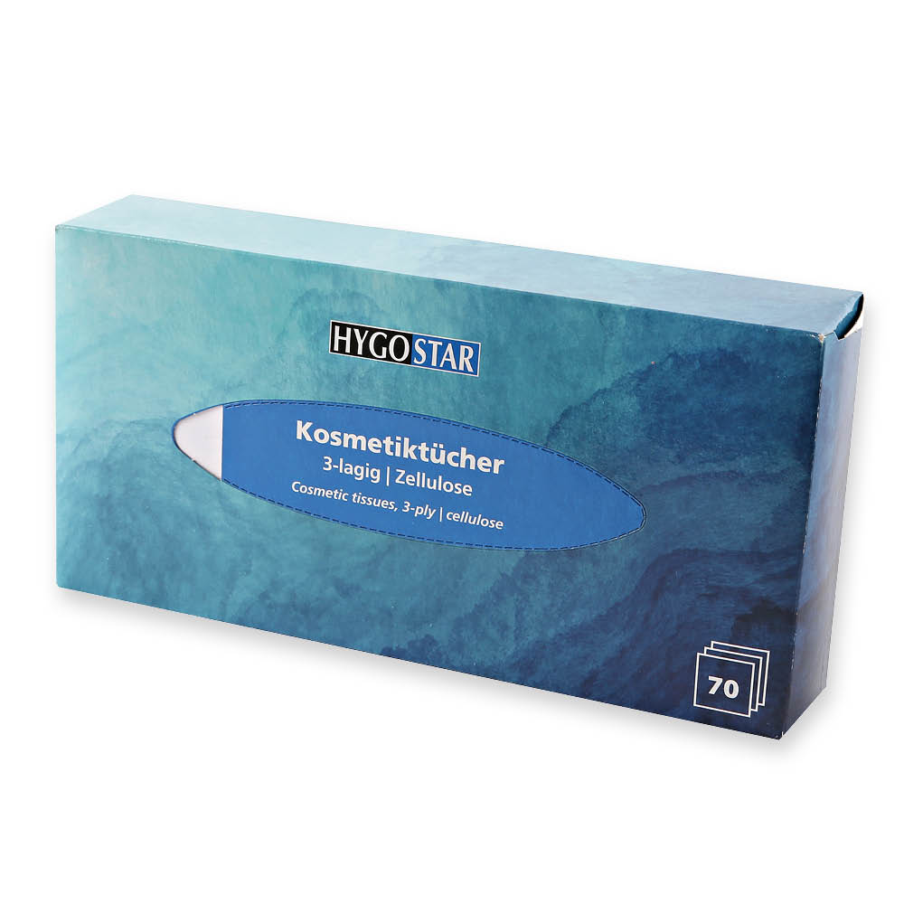 Kosmetiktücher, 3-lagig | Zellulose - weiß