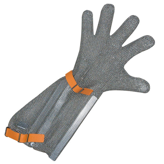 Schlachthausfreund PROTEC® Stechschutzhandschuhe, 20 cm Stulpe - silber