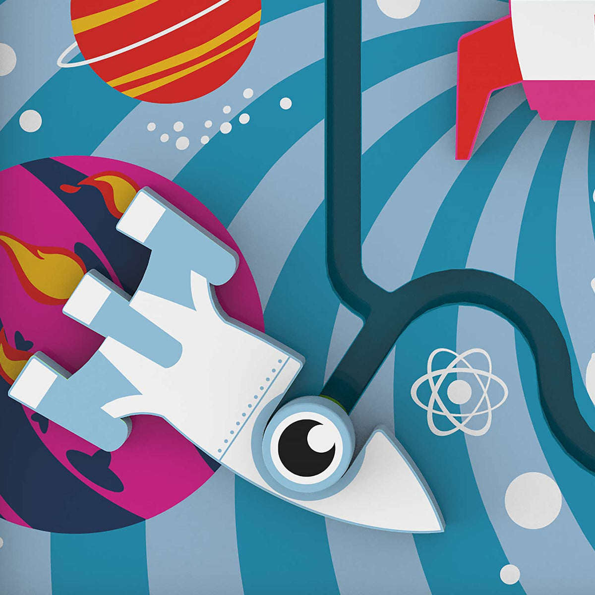 IKC Spielplatte «Raketen»
