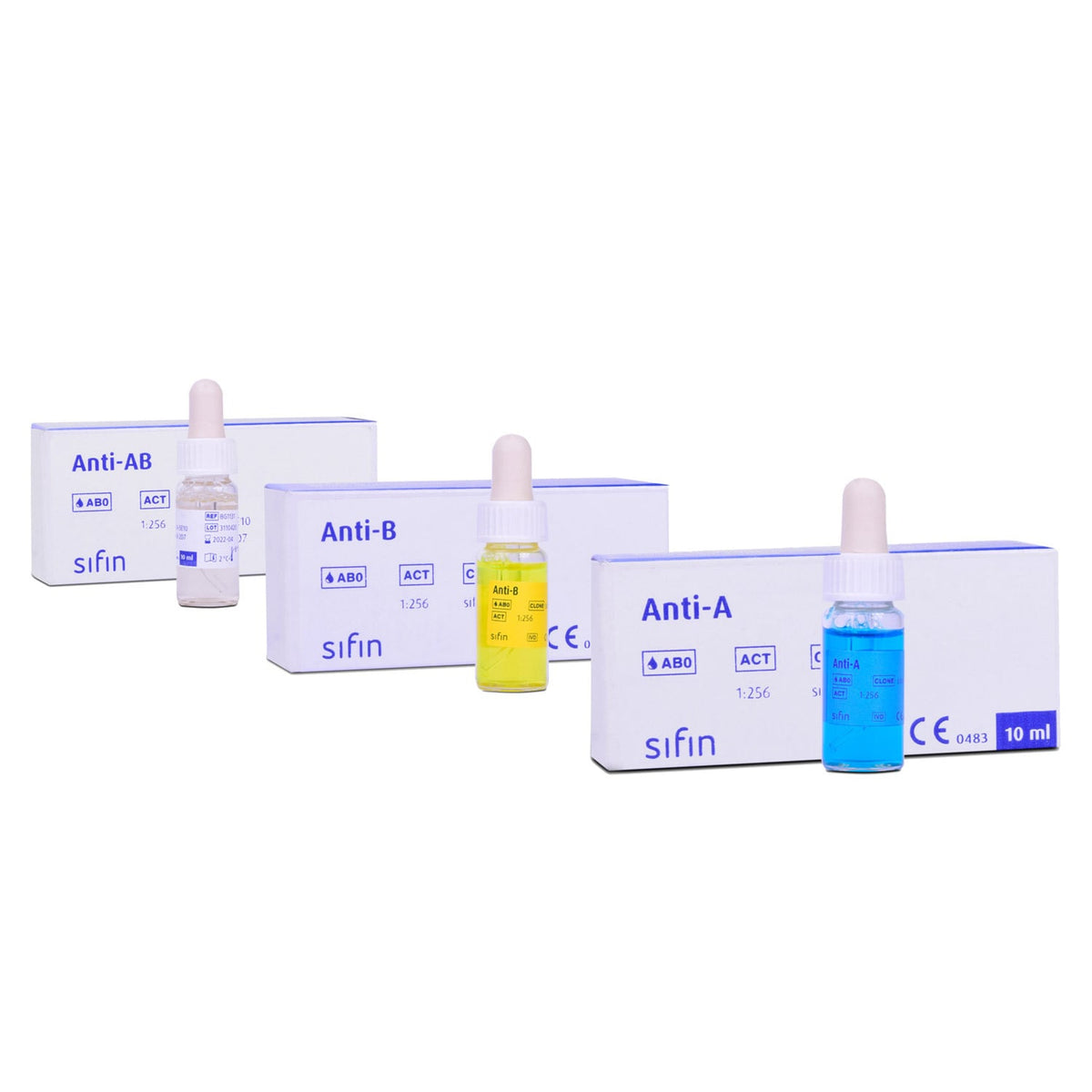 Testreagenzien Antigenbestimmung AB0-System