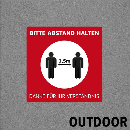 Fußbodenaufkleber Outdoor