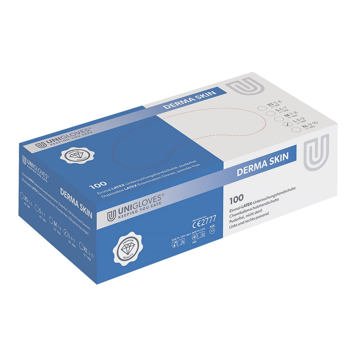 Einmalhandschuhe Unigloves Derma Skin
