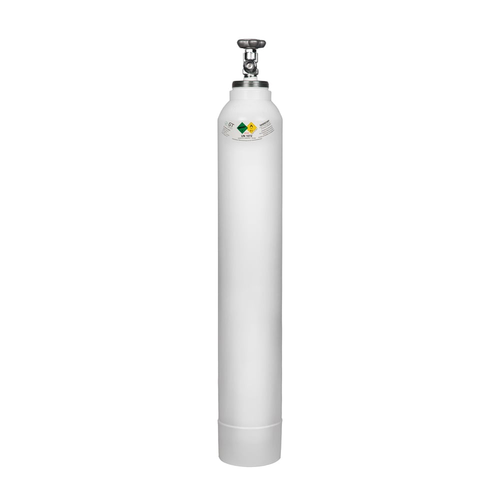 Sauerstoffflasche Leichtstahl, gefüllt