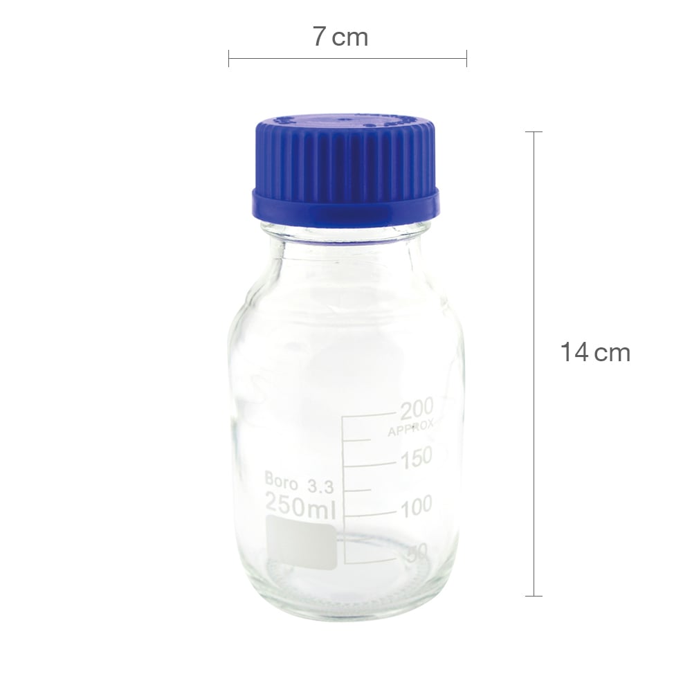 Teqler Labor-Glasflasche