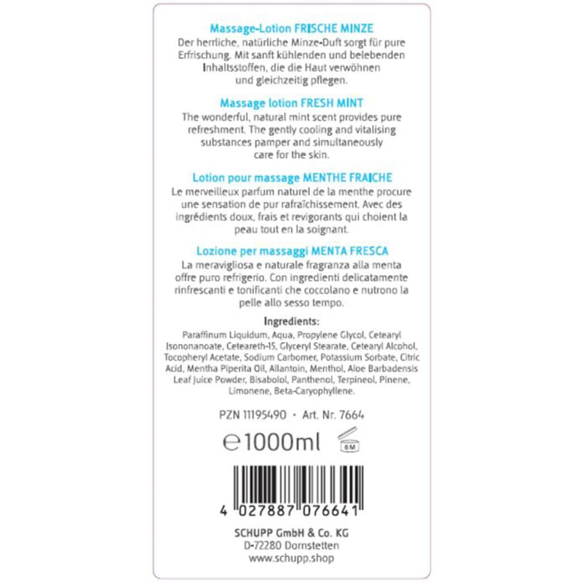 SCHUPP Massage-Lotion