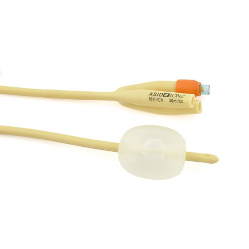 Latex Nelaton Ballonkatheter, dreiläufig, 30ml Ballonvolumen