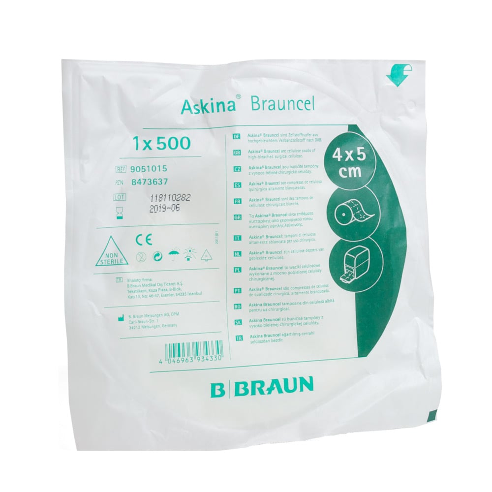 Askina Brauncel, Zellstofftupfer, 1 x 500 Stück