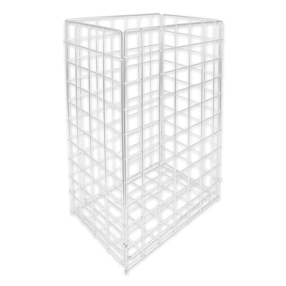 Gitterkorb für Müllsäcke, 60 l | Metall - weiß