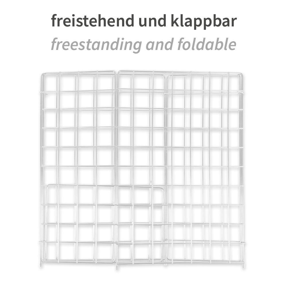 Gitterkorb für Müllsäcke, 60 l | Metall - weiß