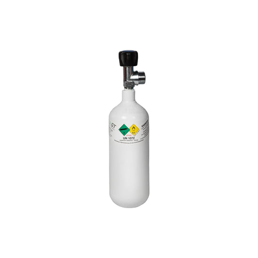 Sauerstoffflasche Leichtstahl, gefüllt
