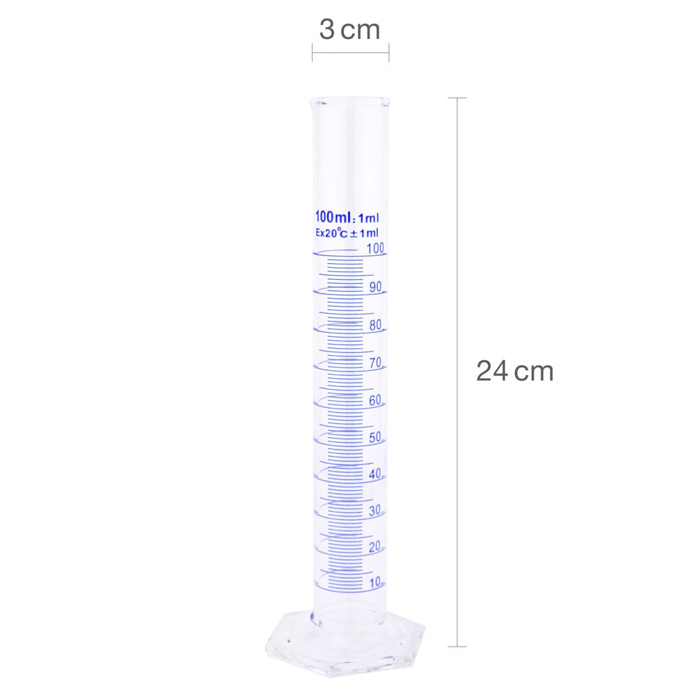 Teqler Messzylinder aus Glas