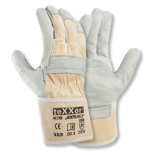 teXXor® Rindvollleder-Handschuhe Montblanc III 1168 - natur
