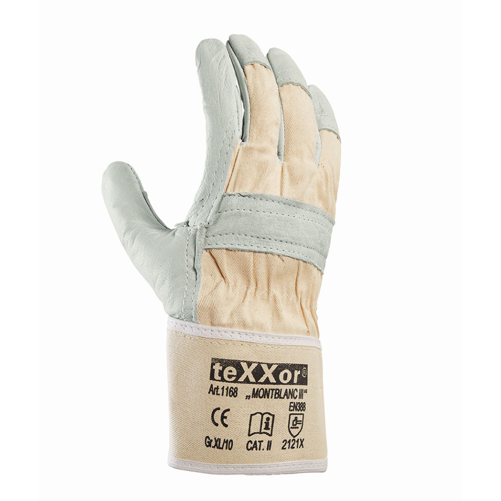 teXXor® Rindvollleder-Handschuhe Montblanc III 1168 - natur