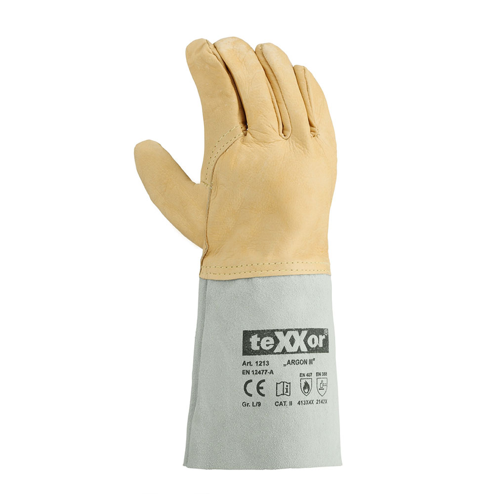 teXXor® Schweißerhandschuhe Argon III, 1213 - creme